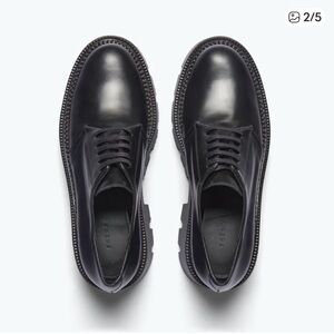 Freda Salvador Women's Black Leather Derby Oxfords